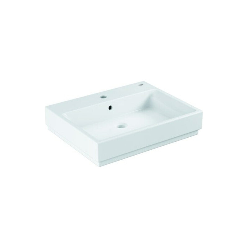 Grohe Waschtisch Keramik Cube 60cm Designer Waschbecken alpinweiß PureGuard 1HL - 4005176438370