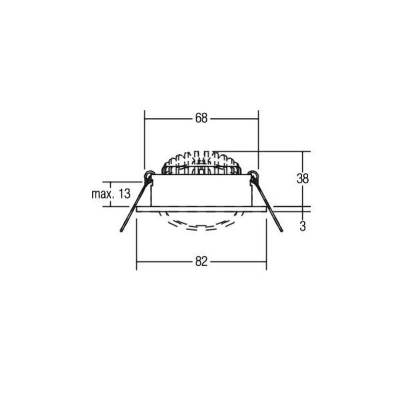 Brumberg LED Einbaustrahler 2er Set Einbauleuchte Deckenleuchte rund schwenkbar - 4251433981978