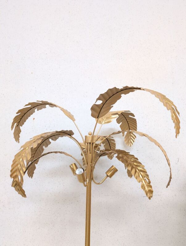KARE Stehleuchte Palmera Lampe messingfarben 170cm hoch 3-flammig gold Ø90cm - 4025621530633