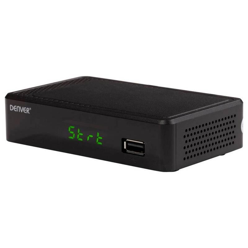 Denver DTB-148 DVB-T2 Receiver mit Aufnahmefunktion und Ethernet-Anschluss - 5706751075247