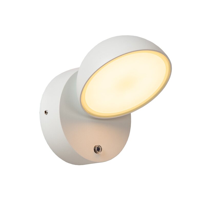 Lucide Wandleuchte Wandlampe LED Finn Außenleuchte Metall weiß IP54 Sensor Tag N - 5411212221629