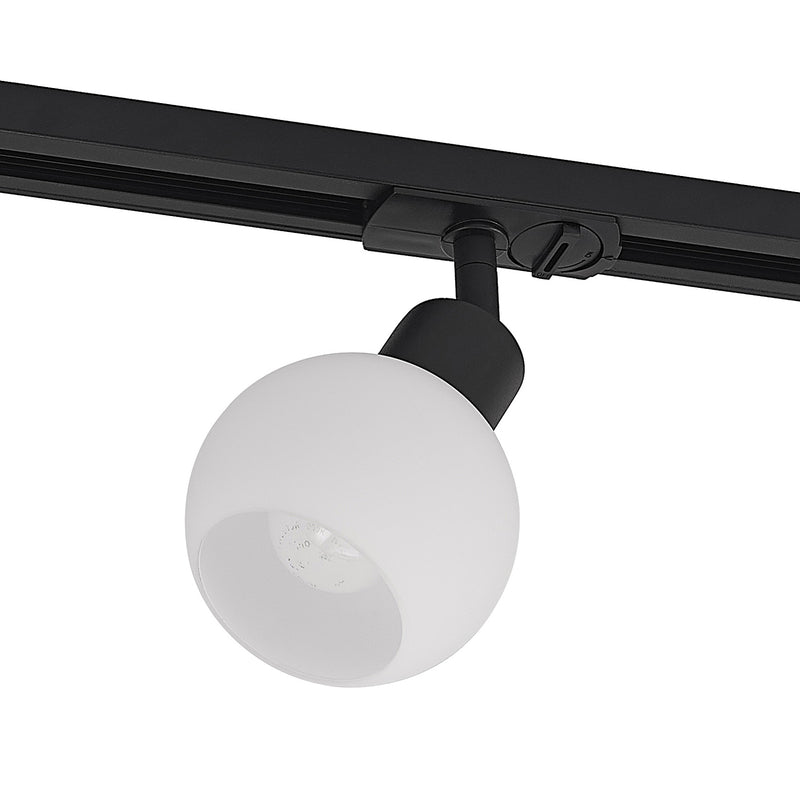 Lindby Schienenspot Linaro E14 schwarz 10 cm dimmbar IP20 1-Phasen 3000 K - 4251911701388