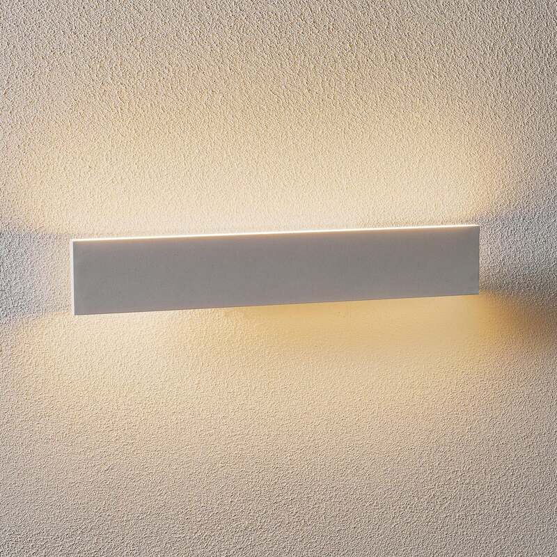 TRIO LIGHTING Wandlampe Concha LED dimmbar Wandleuchte Metall Acryl weiß 47cm - 4017807404593