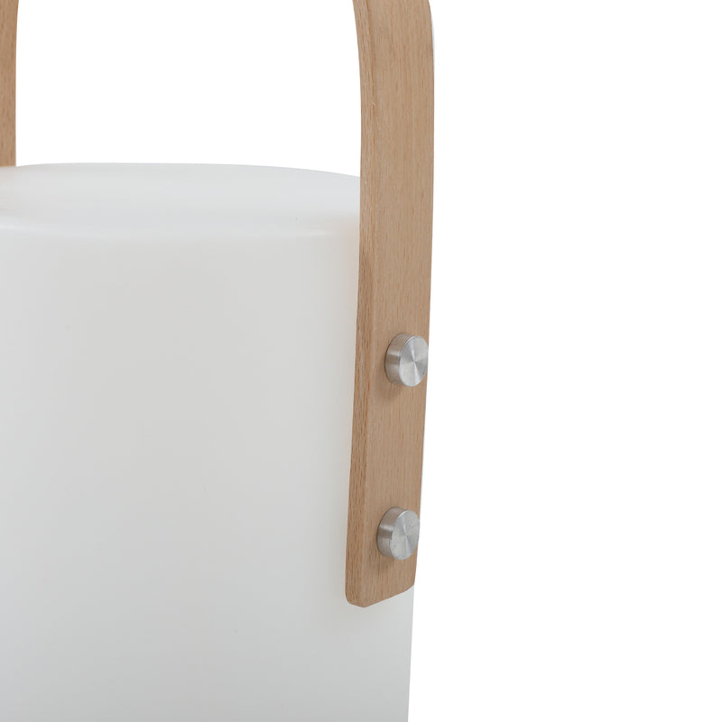 Lindby LED Akku Außentischleuchte Juria Gartenleuchte dimmbar IP44 weiß 35,5cm - 4251911774092