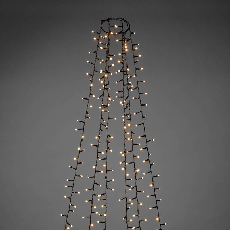 Konstsmide Baummantel Baumumhang Micro LED Lichterkette Bernstein Außen 400cm - 7318306651837