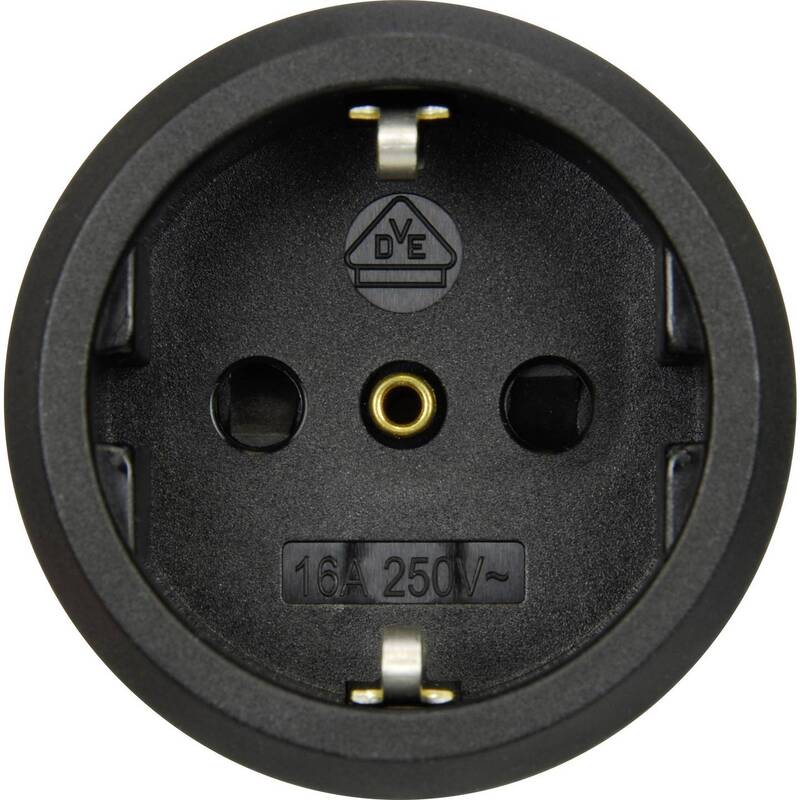 Ehmann Master/Slave-Steckdosenleiste 5-fach Grau Schwarz 1,5m IP20 - 4012096007487