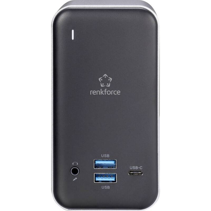 Renkforce USB-C Notebook Dockingstation Universal Ladefunktion Ladeturm Laden - 4064161039251