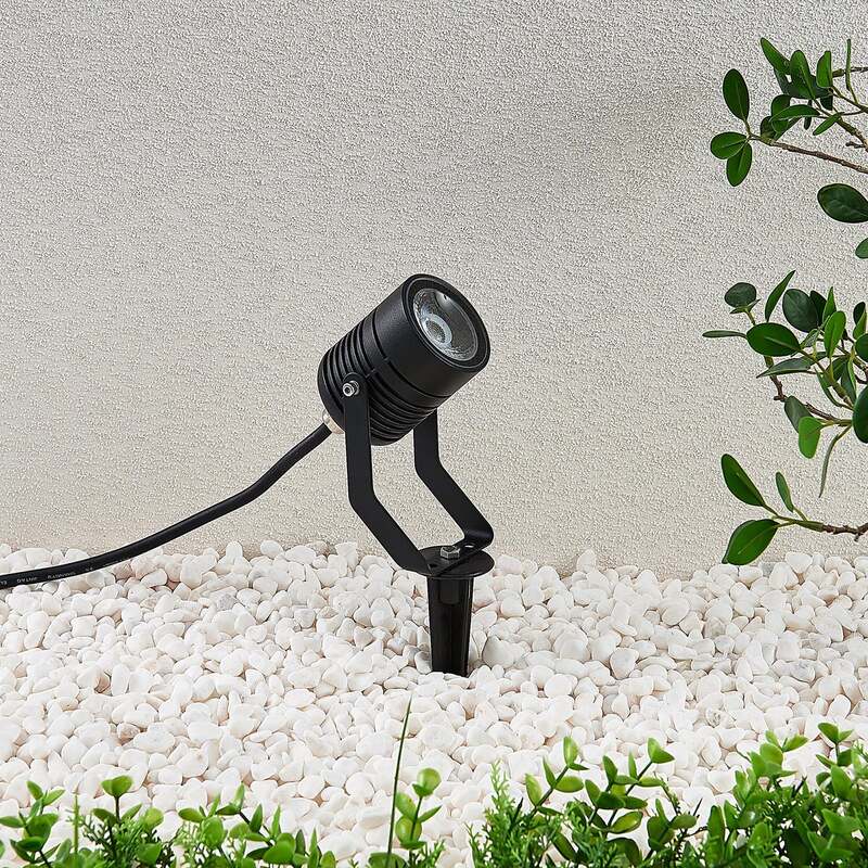 Lindby LED-Außenstrahler Maris m. Erdspieß Gartenlampe  Lampe Leuchte 4W schwarz - 4251096549553