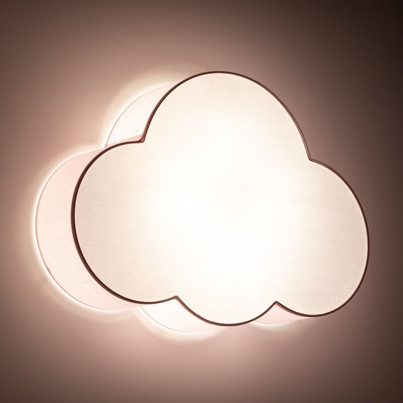 Deckenleuchte Cloud Lampe Wolke rosa 63 cm Textil Wolke E27 - 5901780560720
