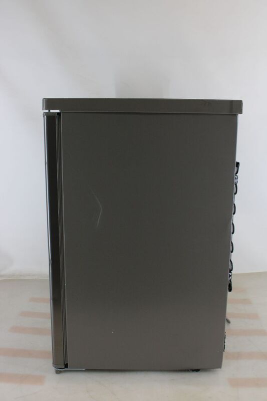 Bomann Kühlschrank inox-look 55cm C 133L Standgerät 126l Inverter-Kompressor - 4004470180466