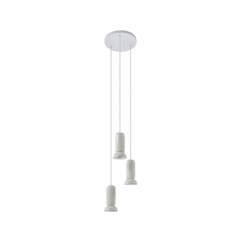 Lindby Hängeleuchte Kerimi LED Pendelleuchte Lampe dimmbar creme 3-flammig - 4251911775969