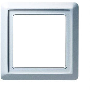 B-Ware Busch Jaeger Rahmen Abdeckung Allwetter IP44 1fach Weißaluminium RAL 9006 3 Stk