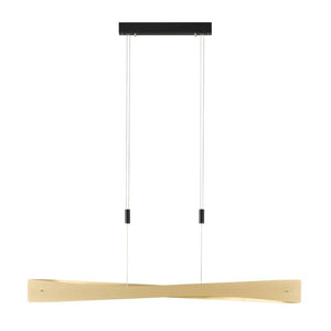 B-Ware Rothfels Lian LED-Pendelleuchte Deckenlampe Hängeleuchte Lampe Messing schwarz