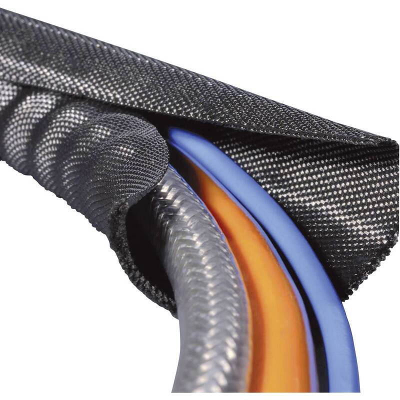 HellermannTyton Helagaine Geflechtschlauch Kabelschutz Twist-In 1 m 15 STÜCK - 4031026404295