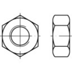 B-Ware Toolcraft Sechskantmutter M14 DIN 934 Stahl galvanisch verzinkt 100 Stück Set