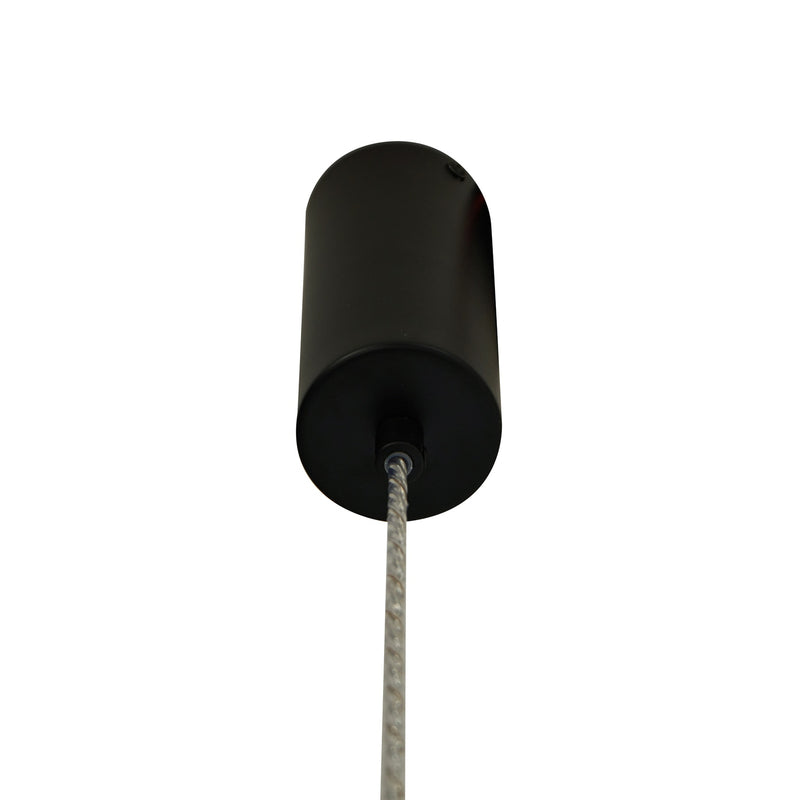 Lucande Pendelleuchte Hängeleuchte LED Glas schwarz rauchgrau Christelle - 4251911786460