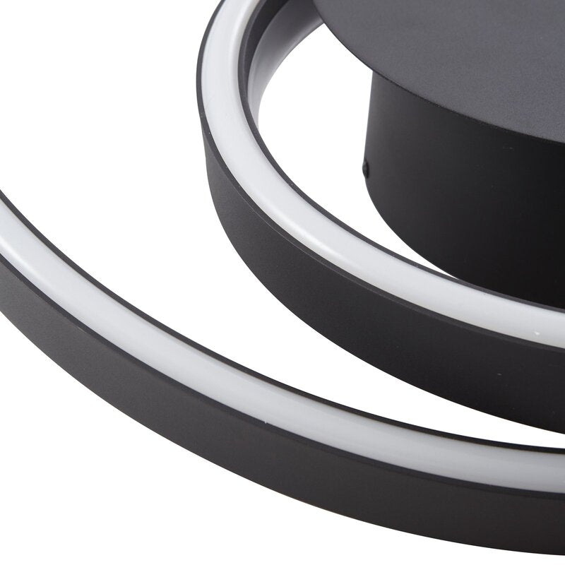 Lindby Deckenleuchte Deckenlampe LED Erlinik Schritt dimmbar schwarz - 4251911760095