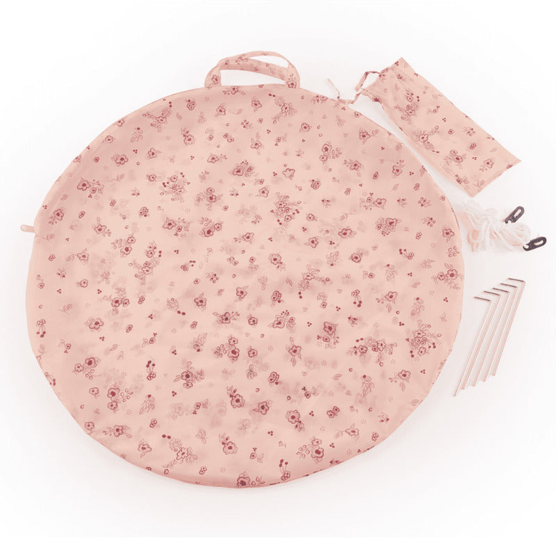 bieco Strandmuschel Dreamy Flowers UV-Schutz 40+ Pop-Up 130x115x130 cm - 4005544206198