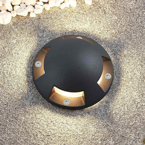 B-Ware Lindby LED-Bodenstrahler Huban Gartenleuchte anthrazit 4-flammig IP67 15cm