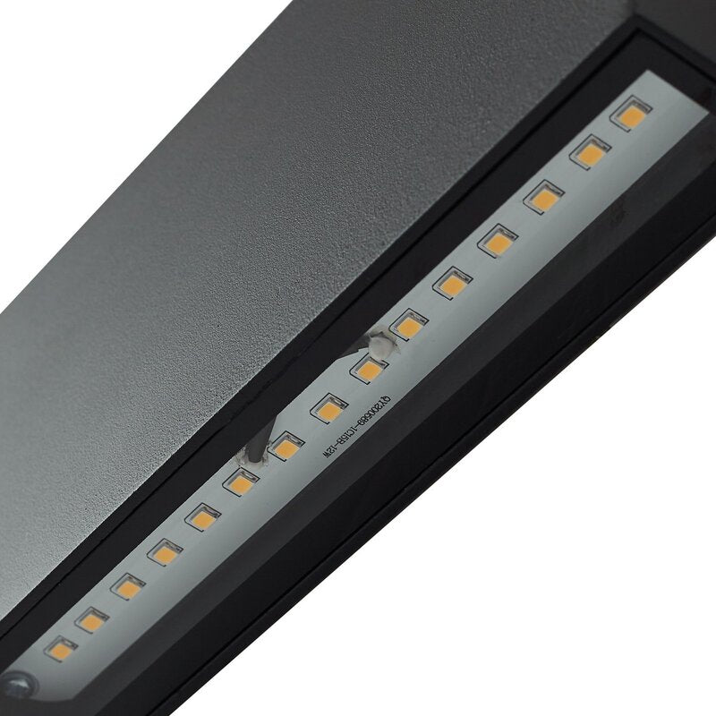 Lindby LED Außenwandlampe Leuchte Jarte schwarz Metall IP54 3 STÜCK - 4251911799149