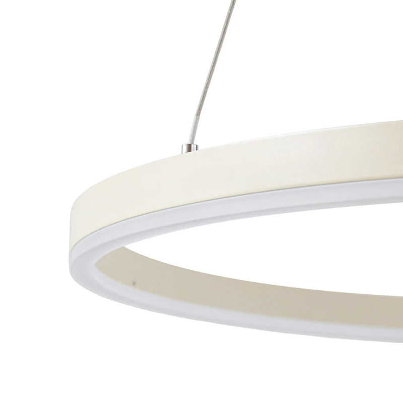 Arcchio Hängeleuchte Albiona LED Pendelleuchte dimmbar beige Ø80cm 3000K 2300lm - 4255830918223