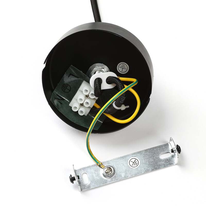 Lindby Hängeleuchte Fabronia LED Pendelleuchte Lampe dimmbar schwarz/weiß - 4251096570106