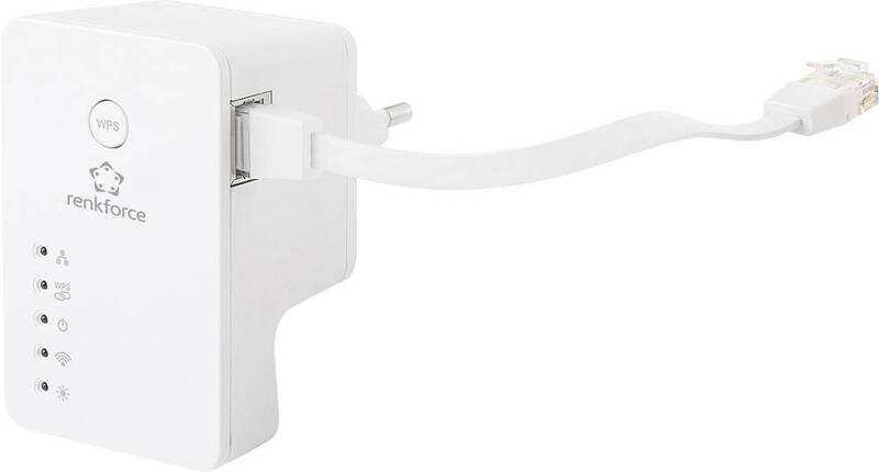 Renkforce RF-AP-N300Mini WLAN Access-Point 300 MBit/s 2.4 GHz netzbetrieben Dose - 4016139333694