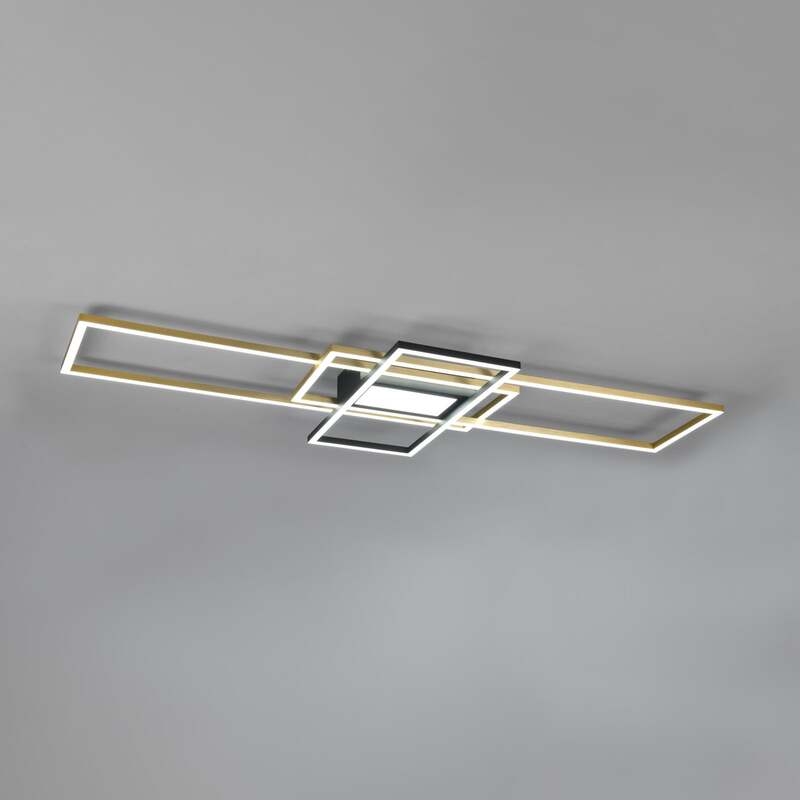 Trio Lighting LED Deckenleuchte Lampe Irvine messing dimmbar Fernbedienung CCT - 4017807550788