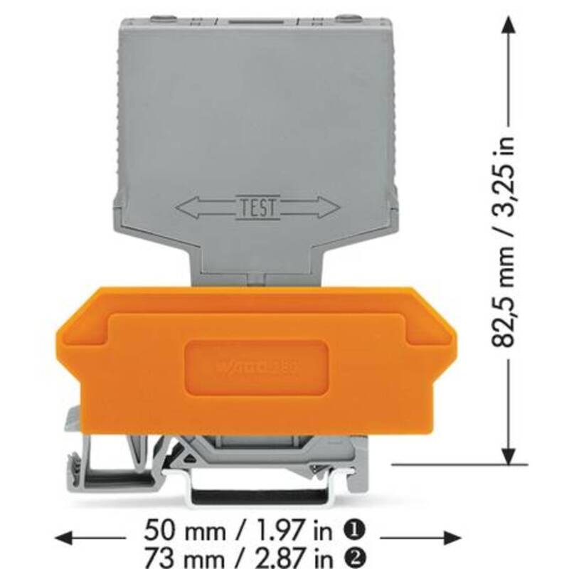 Wago Überspannungsableiterbaustein Schutzmodul Datensicherung Grau 2polig 24V - 4017332068123
