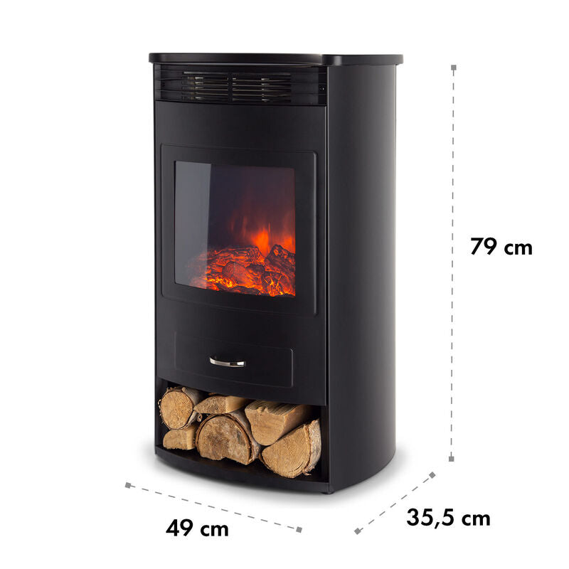 Klarstein Elektrokamin Bormio Smart 950/1900W mit App-Steuerung und Thermostat - 4060656231261