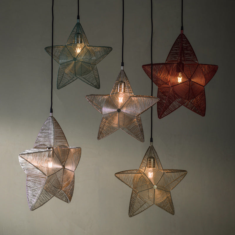 PR Home Dekostern Rigel Hängelampe LED Metall silber Ø50cm festlich 1x25W - 7330976115716