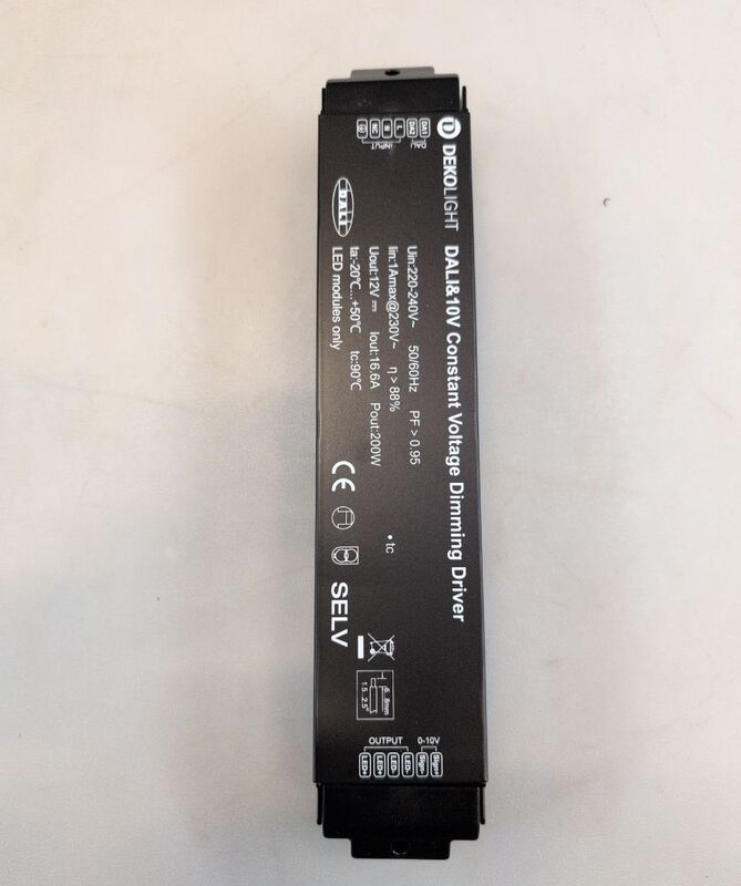 Deko Light LED Trafo Konstantspannung 12V 16,7A 200W IP20 schwarz 310x60x45mm - 4042943159571