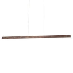 B-Ware Envostar Pendelleuchte Hängelampe LED Lineo Kiefer dunkel Holz Touchdimmer 13312