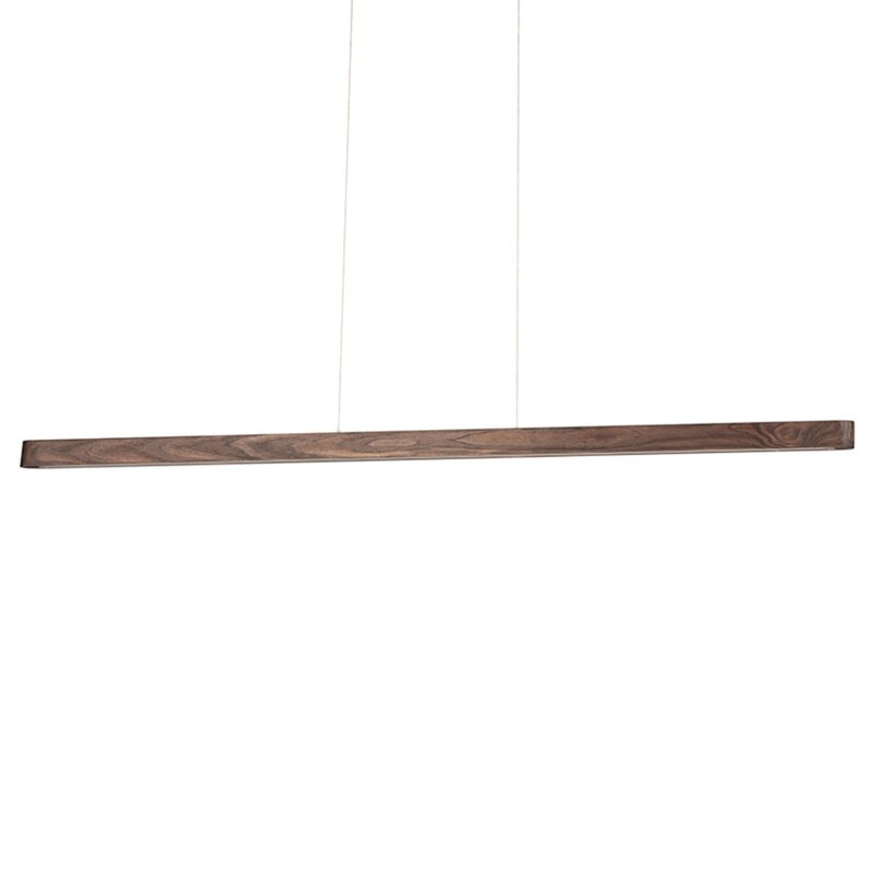Envostar Pendelleuchte Hängelampe LED Lineo Kiefer dunkel Holz Touchdimmer 13312 - 4251911754773