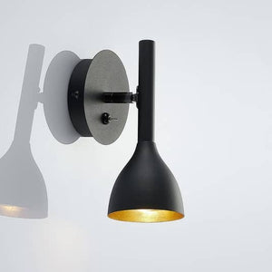 B-Ware Lucande Wandleuchte Nordwin Flurleuchte Wandlampe Lampe Leuchte Schwarz Gold