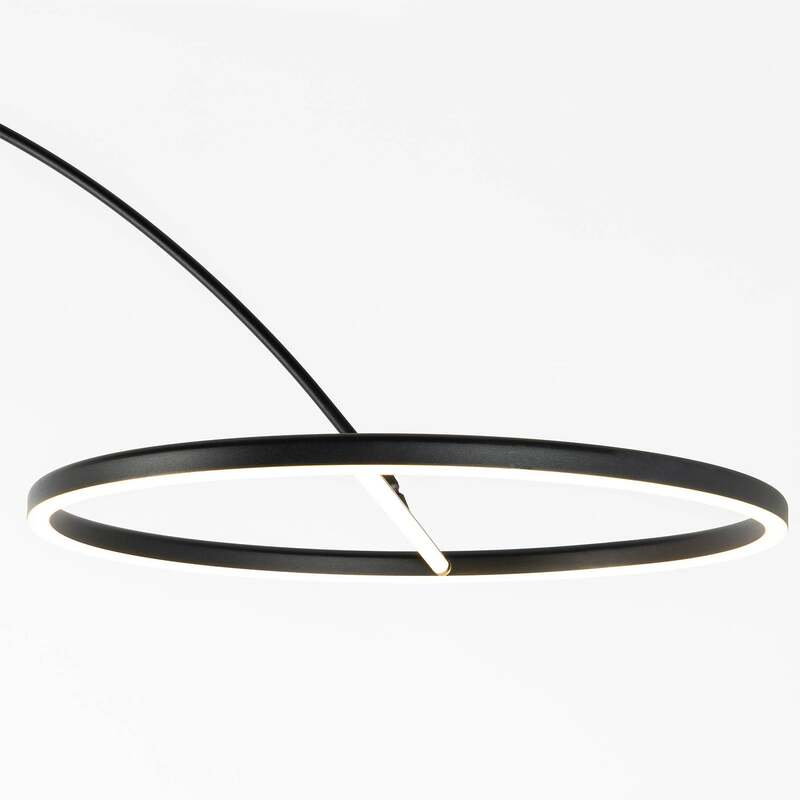 Lucande Stehlampe Bogenlampe LED Virvera schwarz Metall Wohnzimmerlampe947 - 4251911740295