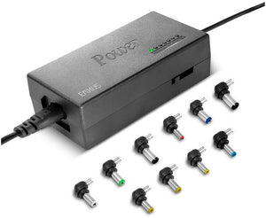 B-Ware Eaxus Notebook-Netzteil 96W Adapter 12-24V 4500mA 8 Steckeraufsätze rot LED