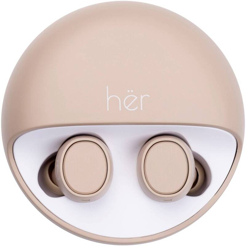 hër In Ear Headset Kopfhörer Bluetooth Ohrhörer Mikrofon Beige Ladecase HX 12 - 4260416830776