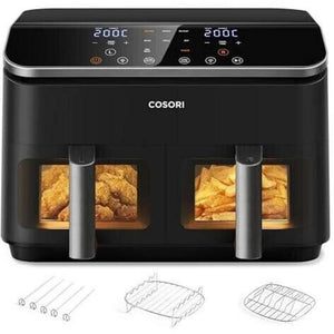 B-Ware Cosori Heißluftfritteuse Fritteuse Doppel Airfryer Grillfunktion 8.5l 1.75kW
