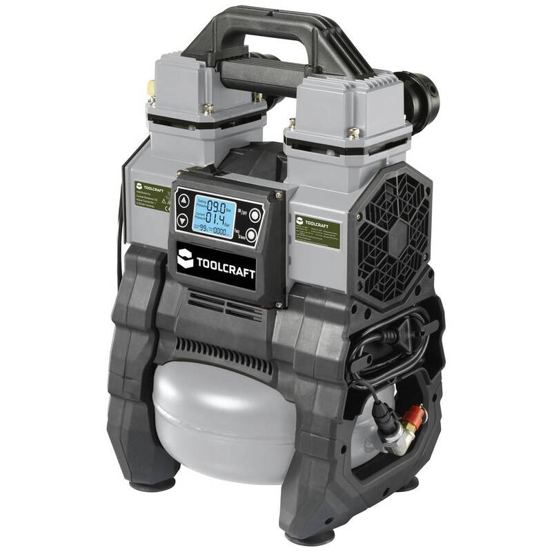 TOOLCRAFT TO-7858587 Druckluftkompressor Kompressor 9 bar 18 VDC 230 VAC - 4064161228716