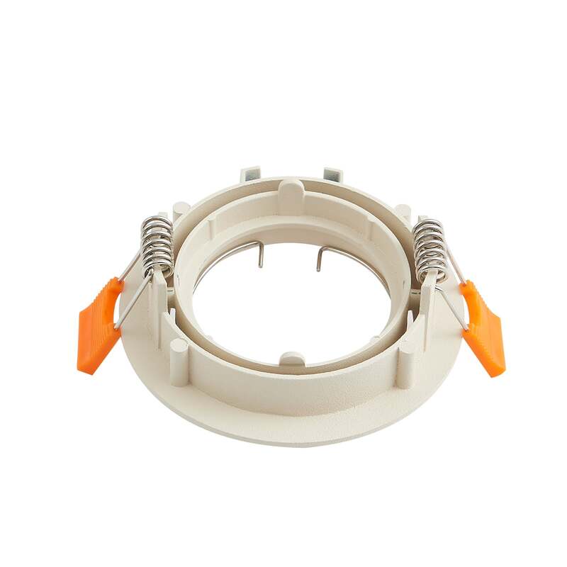 Prios Deckeneinbauleuchte Fibur beige Zink Ø 8,2 cm dimmbar GU10 10 W - 4251911795653