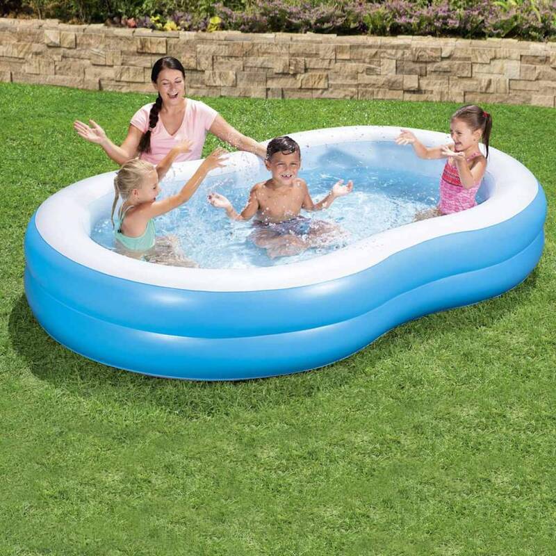 Bestway Familienpool Big Lagoon 262x157x46cm Schwimmbad für Kinder ab 3 Jahren - 6942138913217