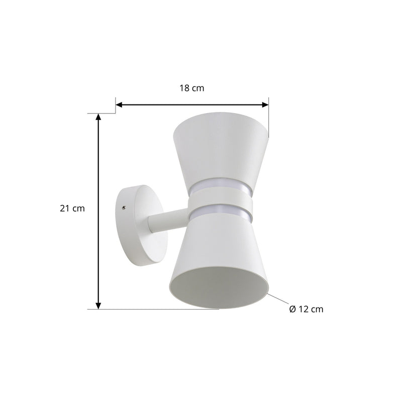 Lucande Außenwandleuchte Meravi LED Gartenleuchte Lampe Wandleuchte weiß IP44 - 4255830908828