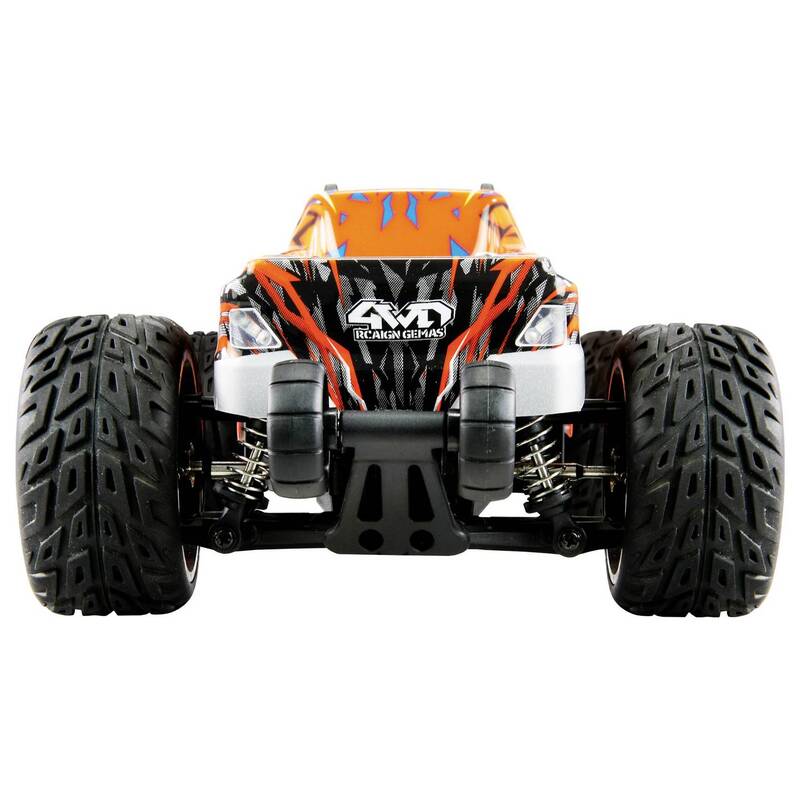 Amewi MAX20 1:20 RC Monstertruck Elektro 4WD Blau Orange mit Lichteffekt - 4262500341229