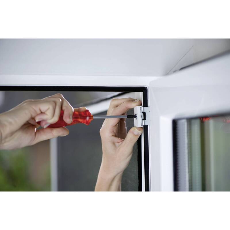 Tesa Fliegengitter Adapter-Set Aluminium für Tesa Fliegengitter 3 Innen Außen - 4042448377869