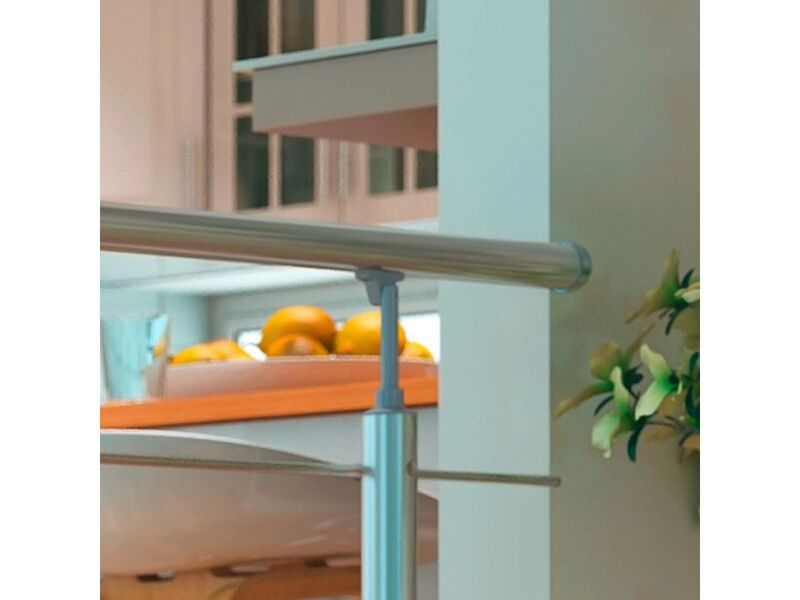Dolle Geländer-Set Aluminium 150cm witterungsbeständig Handlauf Edelstahl grau - 5708580947603