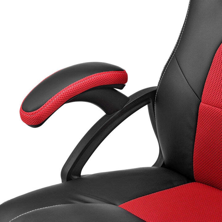 Racing Schreibtischstuhl Montreal ergonomisch gepolstert Rot höhenverstellbar - 4260304763186