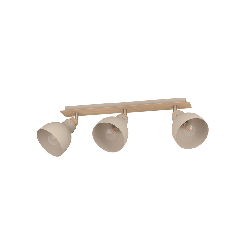 Eglo Deckenleuchte Lampe Arrecife LED dimmbar 3-flammig sand braun 74,5x14,5cm - 9008606262045