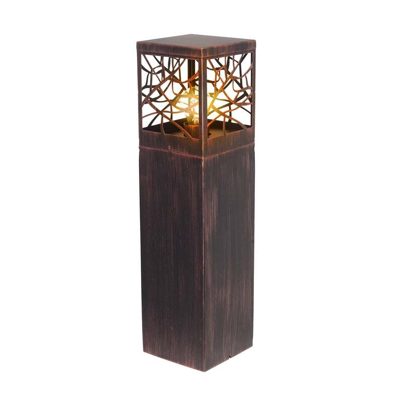 Sockelleuchte Whitney Außenlampe Gartenleuchte dimmbar rostfarben IP44 59cm - 4004353163203