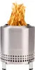 Solo Stove Mesa XL Tabletop Fire Pit with Stand | Low Smoke Outdoor Mini Fire for Urban & Suburbs | Fueled by Pellets or Wood  Stainless Steel  with T - 0850040701883